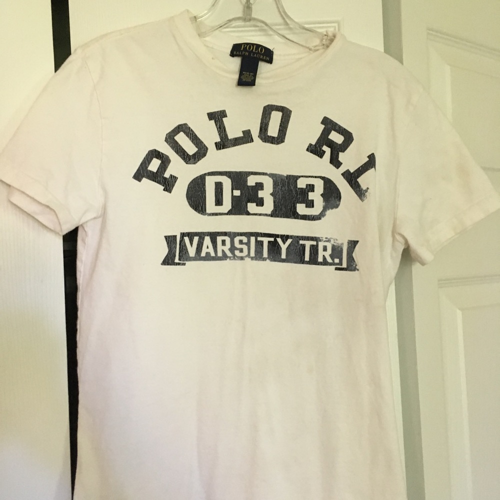 Ralph Lauren POLO White Tee, 10-12